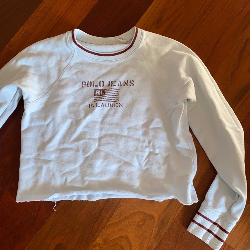 Vintage Polo Jean cropped sweatshirt